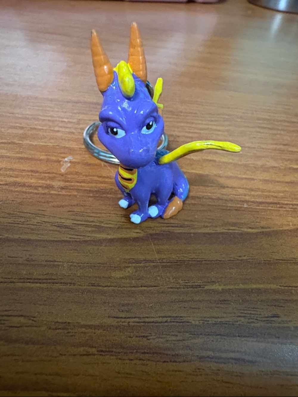 Spyro the Purple Dragon Figure Keychain